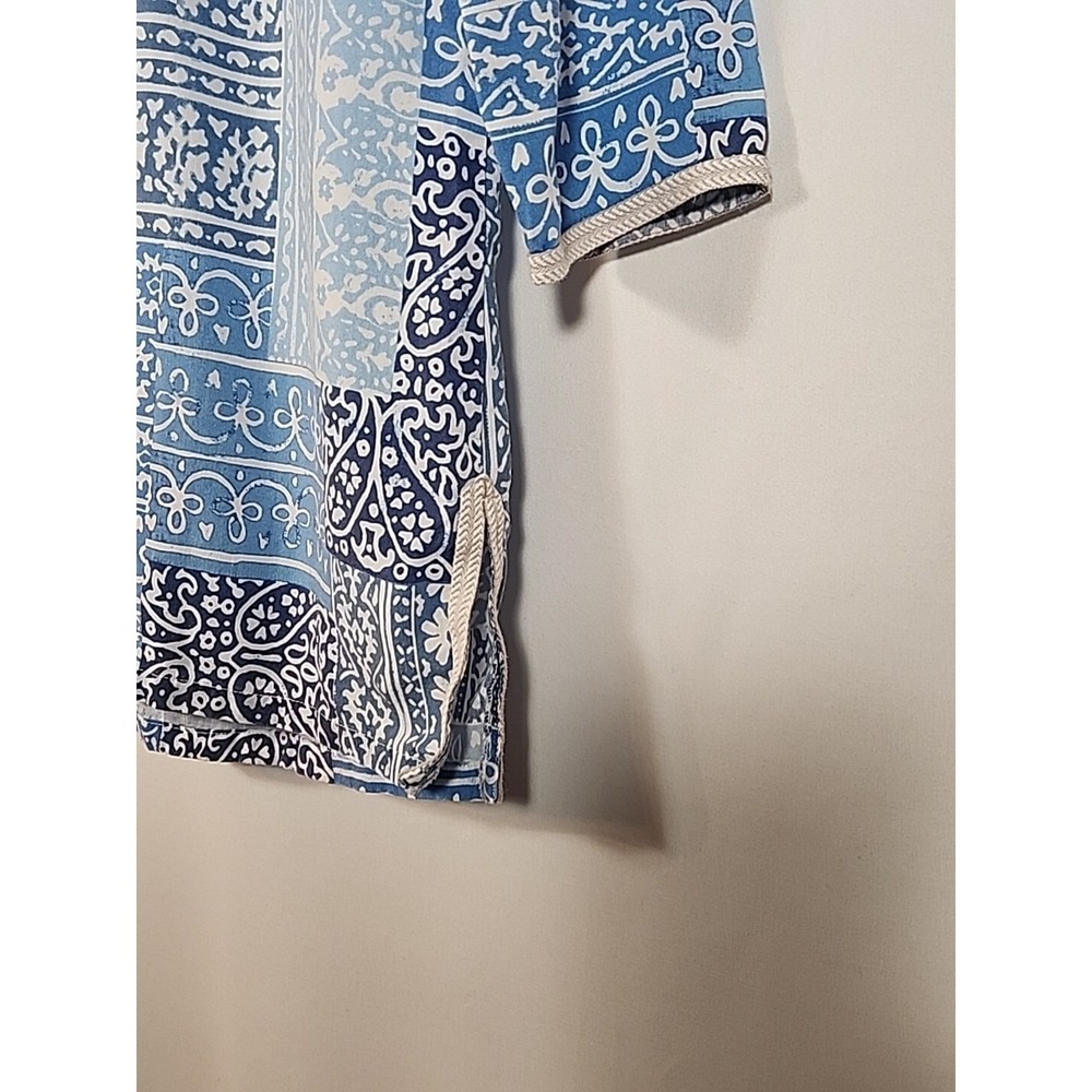 J McLaughlin Paisley Patchwork Tunic Top Pullover Casual Longline Women Size S - Picture 13 of 13